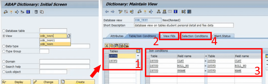 ABAP Dictionary View