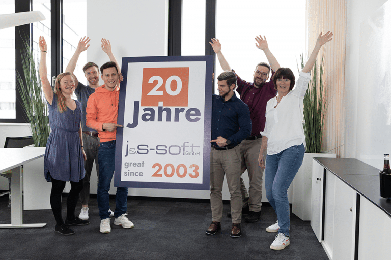 j&s-soft Team feiert 20 Jahre Jubiläum