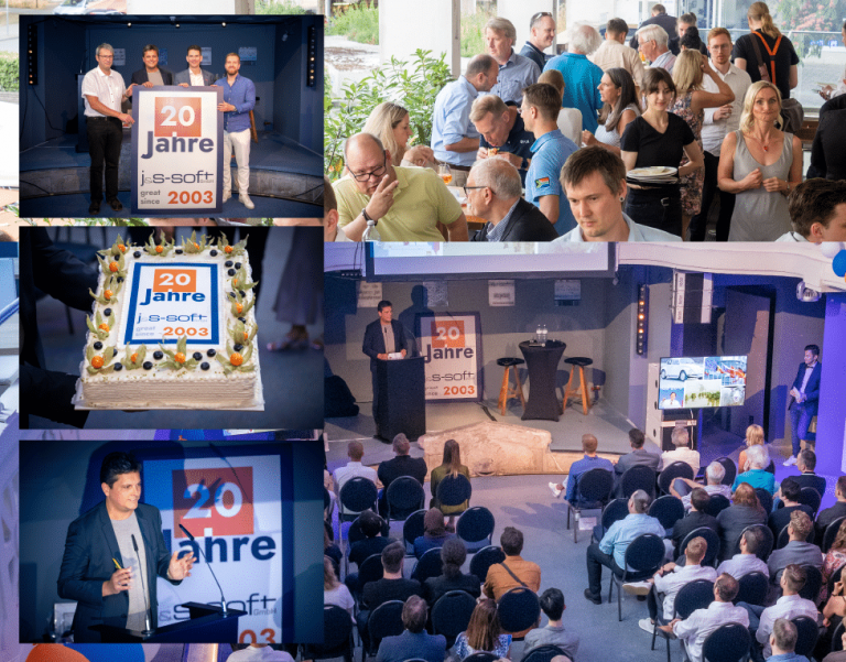 Bilder vom 20-jährigen Jubiläum von j&s-soft