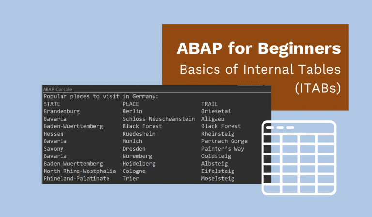 ABAP Beginners