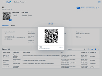 Verbinden via QR-Code